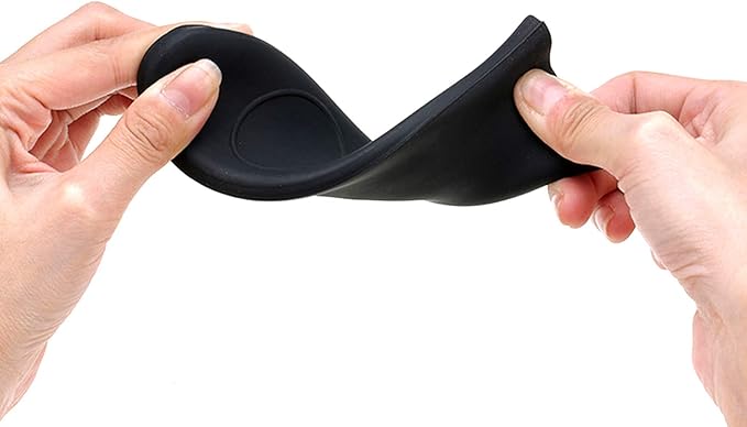 Silicone Hot Handle Holder Small Cast Iron Handle Cover Skillet Handle Cover Griddle Cover Cookware Handles Cover for Frying Pans & Griddles Sleeve Grip Handle Cover Small & Large Black 6 Pcs