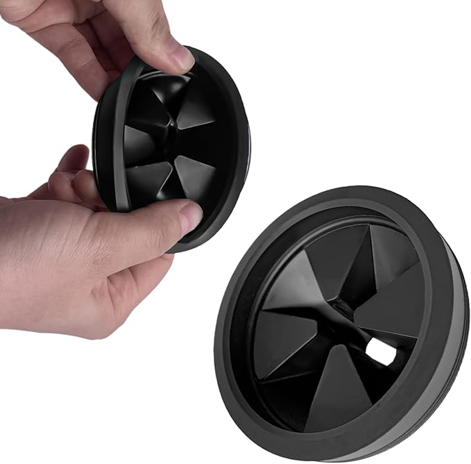 2pcs 3 1/8 Inch Garbage Disposal Sink Baffle Splash Guard, Garbage Disposal Quiet Cover Splash Guard, Quiet Collar Sink Baffle for Moen, Waste King, Whirlaway, GE Disposer