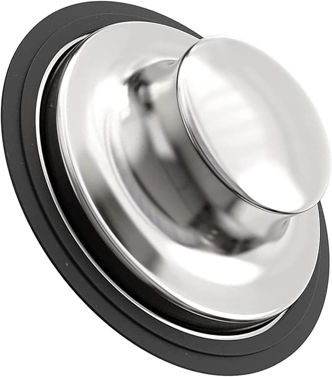 Garbage Disposal Stopper, 3.35 inch Kitchen Sink Stopper, Stainless Steel Universal Garbage Disposal Sink Drain Plug Cover for Insinkerator, Kitchenaid, Kohler, Waste King