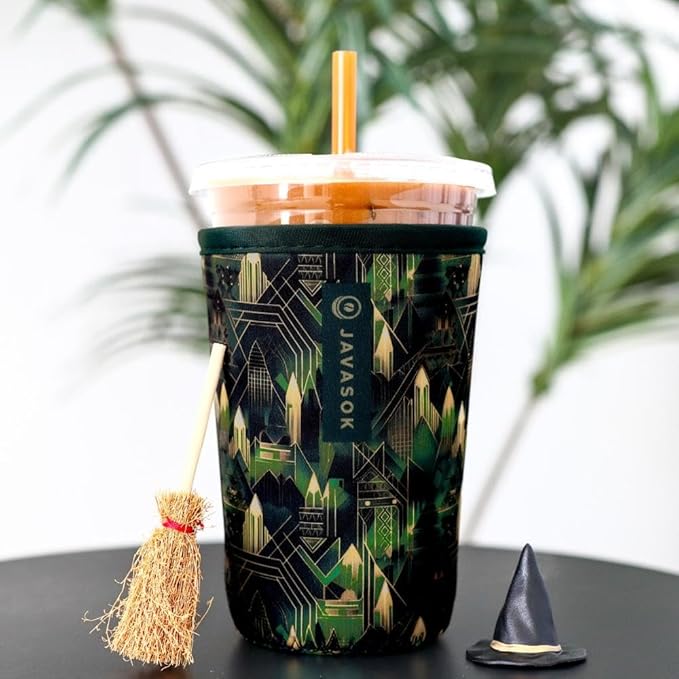 Sok It JavaSok Iced Coffee & Cold Soda Insulated Neoprene Cup Sleeve (City Limits, Large: 30-32oz)