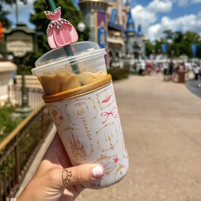 Sok It JavaSok Iced Coffee & Cold Soda Insulated Neoprene Cup Sleeve (Happily Ever After, Large: 30-32oz)