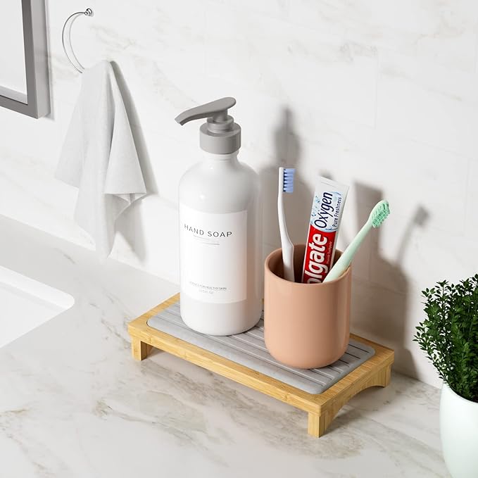 Instant Dry Sink Caddy Diatomite Fast Drying Stone Tray for Kitchen Counter