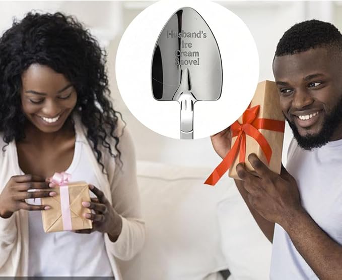 Gifts for Husband Him from wife Girlfriend, Funny Husband’s Ice Cream Shovel Gifts for Men Dad Birthday, Husband Wedding Anniversary Presents