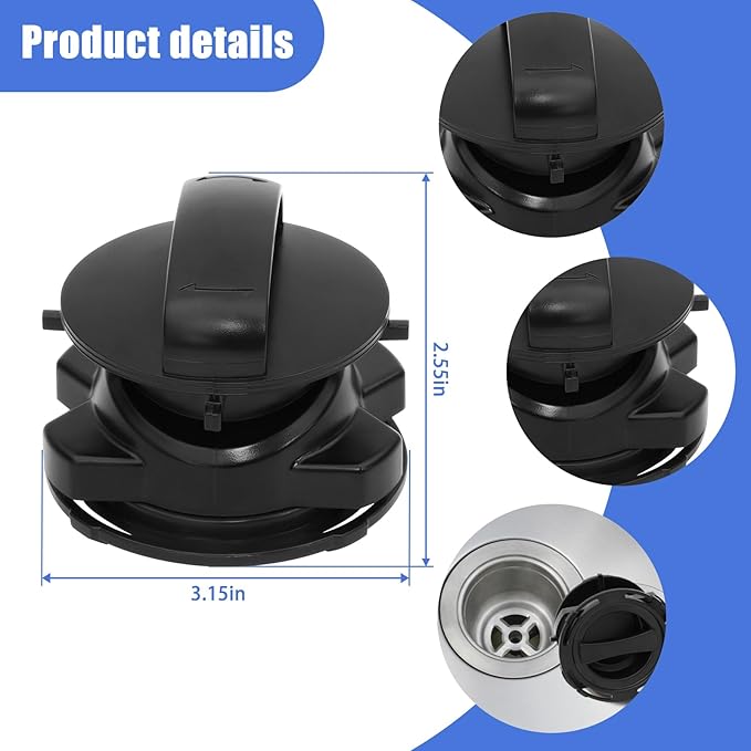 Garbage Disposal Stopper 75257 Magnetic Stopper, for Insin-kerator Garbage Disposal Parts,Turn Cover Control Disposer On and Off