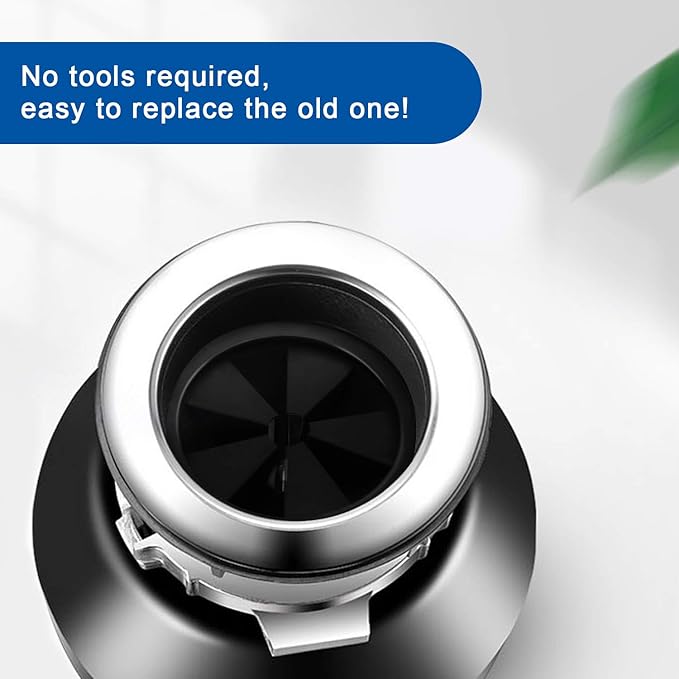 2PCS Garbage Disposal Splash Guard Collar Sink Baffle, Food Waste Disposer Parts Accessories, 3-3/8 Inch Multi-Function Drain Plugs for Garbagal Disposals by CLEESINK