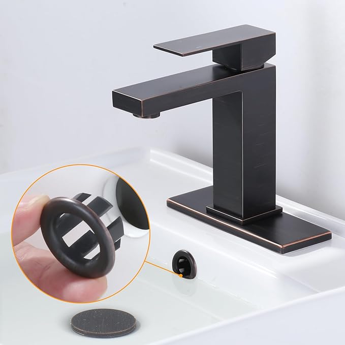 Sink Overflow Ring Oil Rubbed Bronze: ARCORA 2 Pack Bathroom Kitchen Sink Basin Trim Overflow Cover Hole Insert Cap