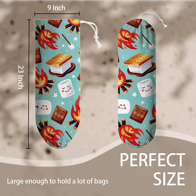 Kitchen Plastic Bag Holder, Cookies Grocery Bags Storage Dispenser, Garbage Trash Bags Carrier Organizer Dispenser, Reusable Grocery Bag Organizer, Wall Mount, Housewarming Gifts