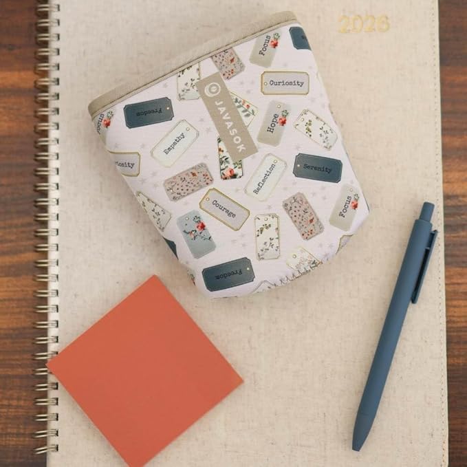 Sok It JavaSok Iced Coffee & Cold Soda Insulated Neoprene Cup Sleeve (Daily Intentions, Medium: 22-28oz)