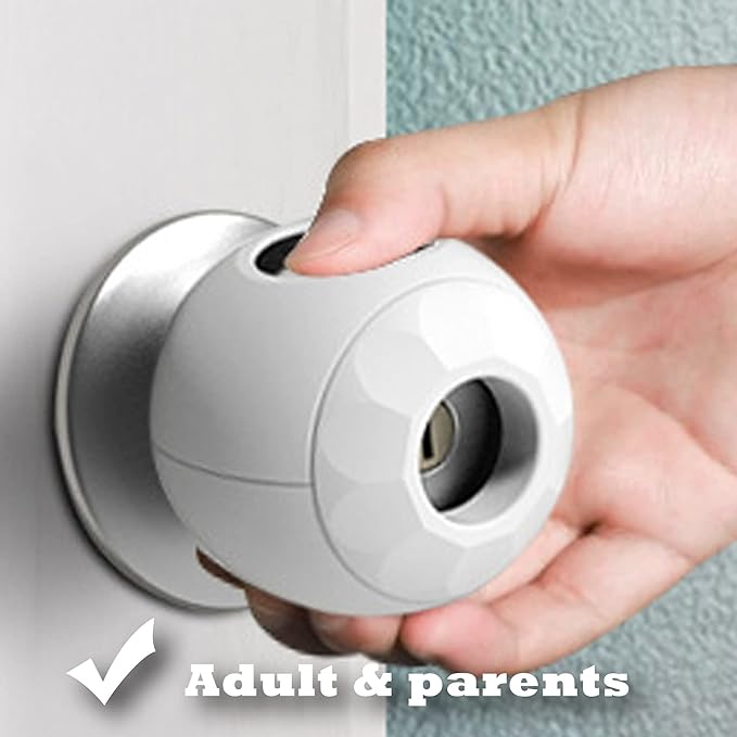1 Pack Childproof Door Knob Covers Babyproof Child Door Locks Door Handle Baby Proofing Door Safety for Kids