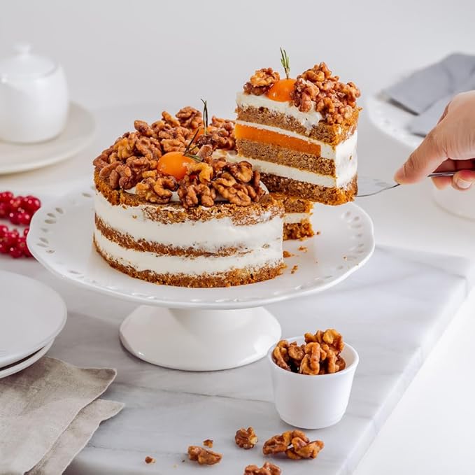 Wedding Cake Knife and Server Set Silver,Stainless Steel Cake Cutting Set,2Pcs Include Cake Cutter And Cake Server for Wedding, Birthday, Parties and anniversary, Dishwasher Safe