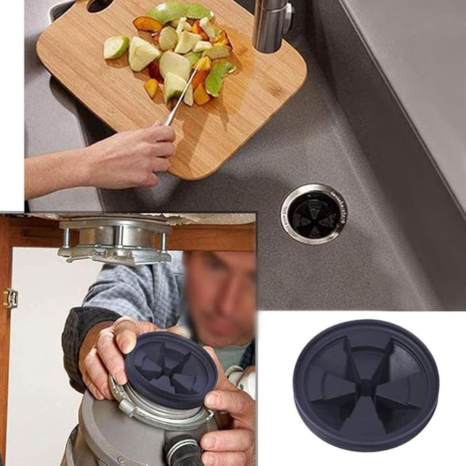 8.7 * 8.7 * 3.5cm Garbage Disposal Splash Guard Sink Baffle Food Waste Disposer Parts Accessories Multi Function Drain Plugs for Garbage Disposals