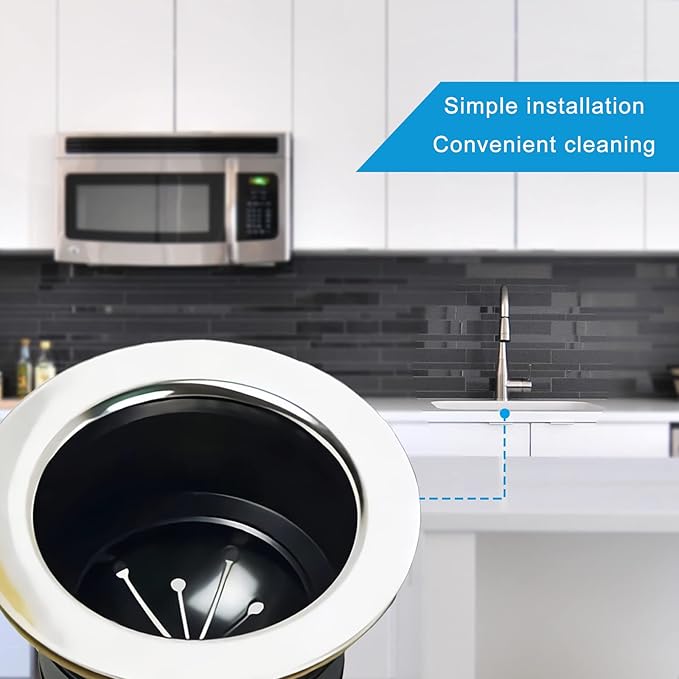 3 PCS Garbage Disposal Splash Guards Sink Baffle, 3 3/8 Inch Food Waste Disposer Accessories, Suitable for InSinkErator Evolution Series
