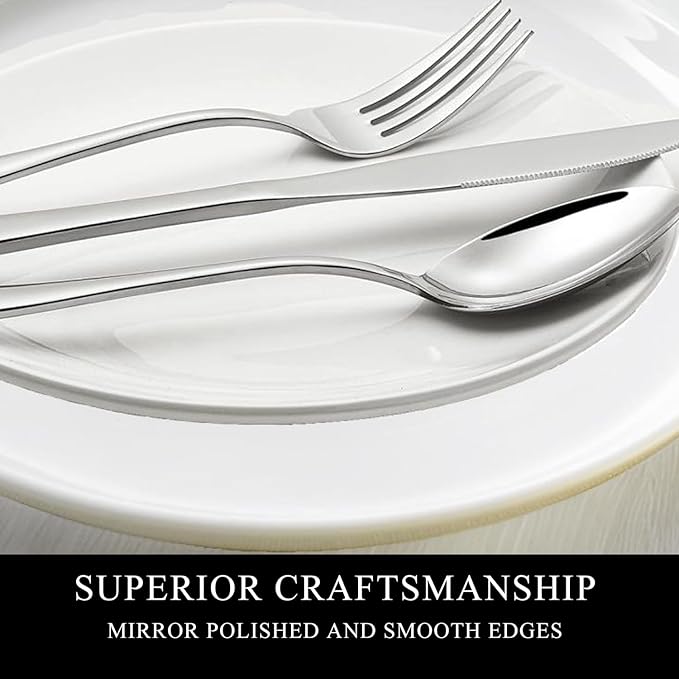 Dinner Forks and Salad Forks Silverware Set Of 20 Pieces, Stainless Steel Forks, Mirror Polished Fork Set, Cutlery Utensils Set of forks, Apartment Essential Flatware
