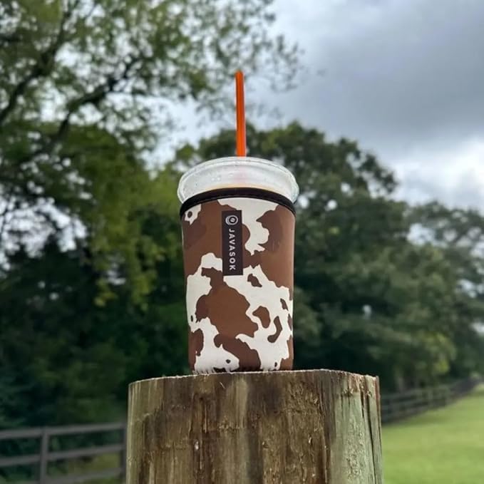 Sok It JavaSok Iced Coffee & Cold Soda Insulated Neoprene Cup Sleeve (Cowgirl, Large: 30-32oz)