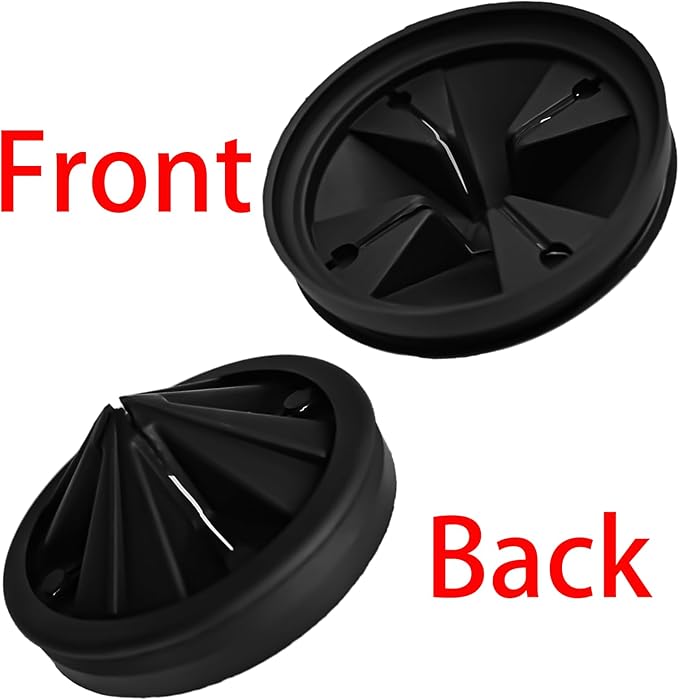 3 3/8" Garbage Disposal Sink Baffle QCB-AM Splash Guard for Insinkerator, Garbage Disposal Quiet Collar Drain Plugs Cover Splash Guard Replacement for InSinkErator Evolution Series(Black)