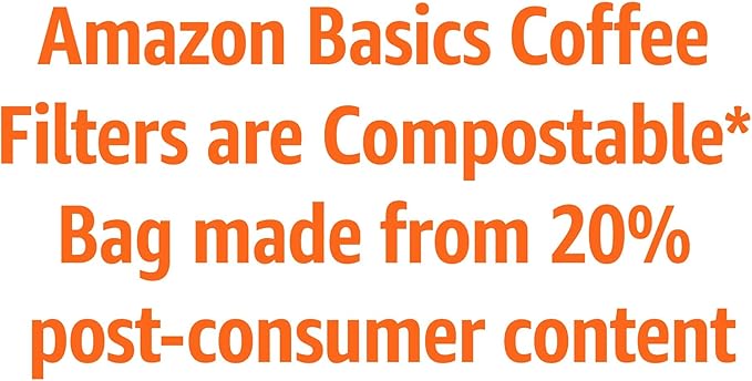 Amazon Basics Commercial 12-Cup Basket Coffee Filters, 1000 Count, Fits Bunn and Most Basket-Style Coffeemakers, White