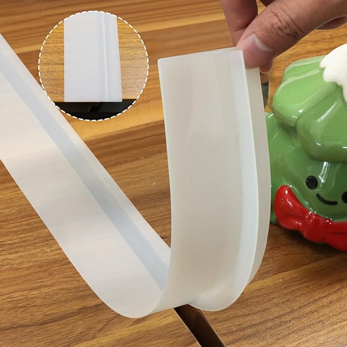 Stove Gap Covers Kitchen Counter Gap Covers with Heat Resistant Wide & Long Gap Filler Used for Protect Gap Filler Sealing Spills in Kitchen Counter, Stovetops, 2 Pack, Semi-clear, 21 Inch