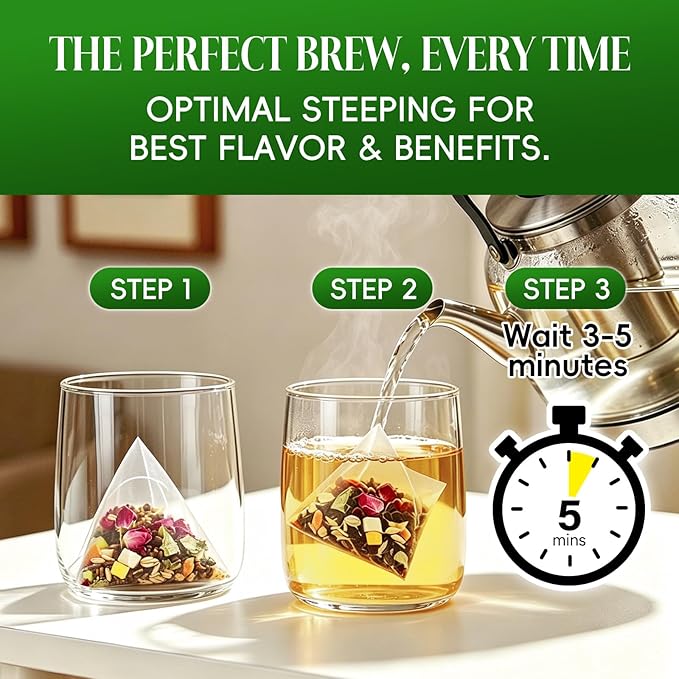 Dr. Siana Dandelion Root Tea Bags，Burdock Root Tea & Green Tea，5g x 30 Teabags - Premium Natural Herbal Tea, Support Digestive Function