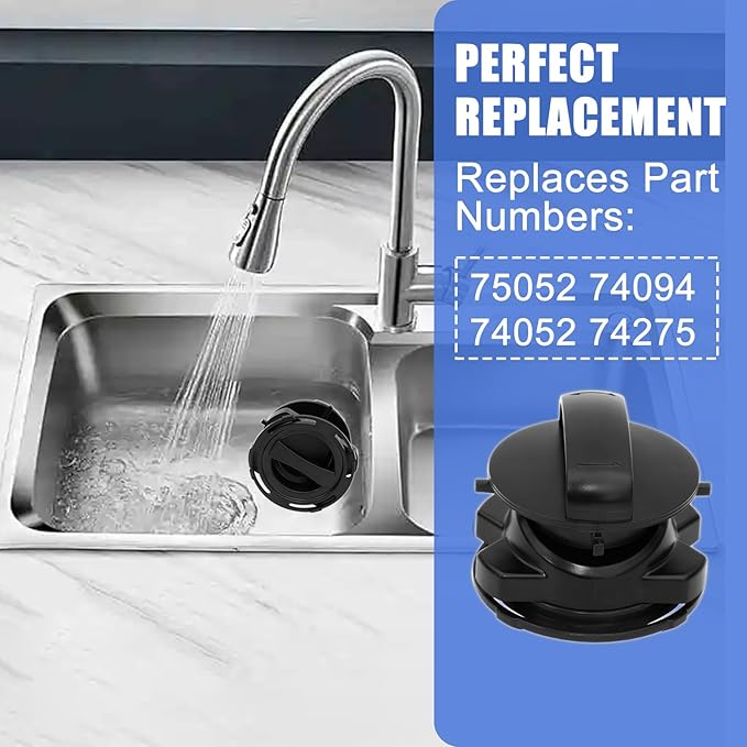 Garbage Disposal Stopper 75257 Magnetic Stopper, for Insin-kerator Garbage Disposal Parts,Turn Cover Control Disposer On and Off