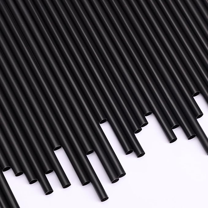 Tomnk 300pcs Straws Disposable, 8.25 Inches Plastic Straws, Plastic Drinking Straws for Tumblers and Ice Coffee
