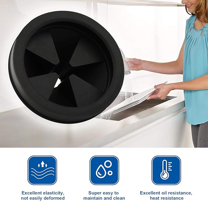 Garbage Disposal Splash Guard Collar Sink Baffle, Food Waste Disposer Accessories for Wasting King, Whirlaway and GE Models (3 1/8 Inch in Diameter) by CLEESINK