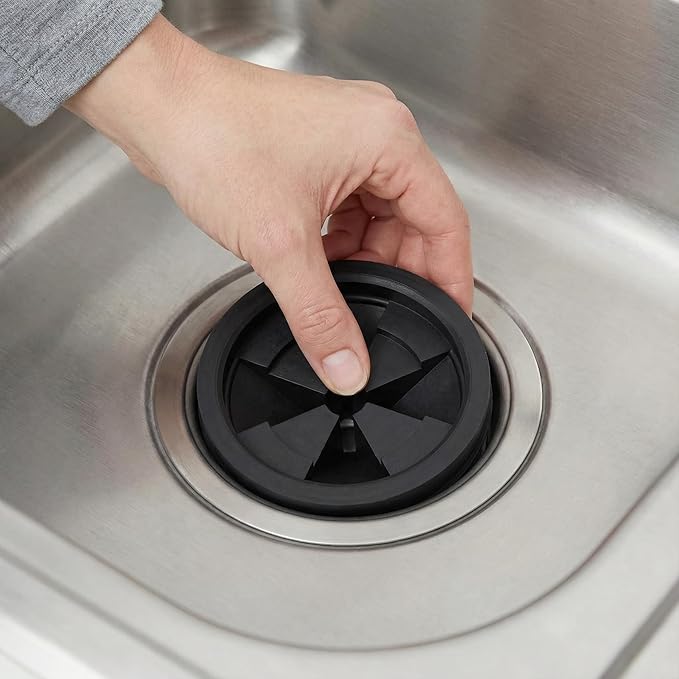 2 Pack Garbage Disposal Splash Guard,EPDM Rubber Drain Insert for InSinkErator Evolution Series 3 1/8" QCB-AM Sink Baffle Drain Cover Removable Quiet Collar EPDM Strainer Insert Parts