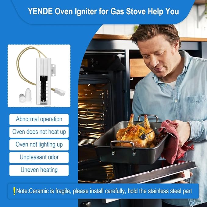 W11208965 Gas Range Oven Igniter, For Whirlpool Oven Igniter, For Amana Oven Igniter for Gas Stove, Repalce W11590294 W11176454 W10914411 4977065 AP7193166 PS16744629 EAP16744629 Etc.