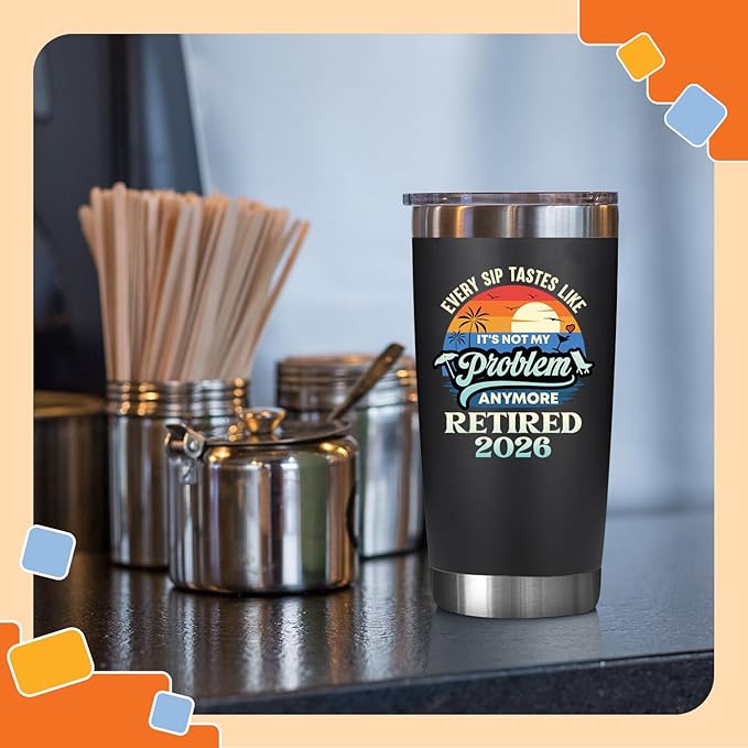 NewEleven Retirement Gift For Men, Women 2026 - Goodbye Present, Going Away Gift, Farewell Gifts For Coworkers From Colleague, Friend, Family - Tumbler 20oz