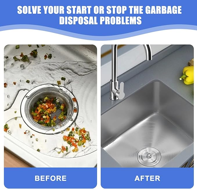 Garbage Disposal Stopper 75257 Magnetic Stopper, for Insin-kerator Garbage Disposal Parts,Turn Cover Control Disposer On and Off
