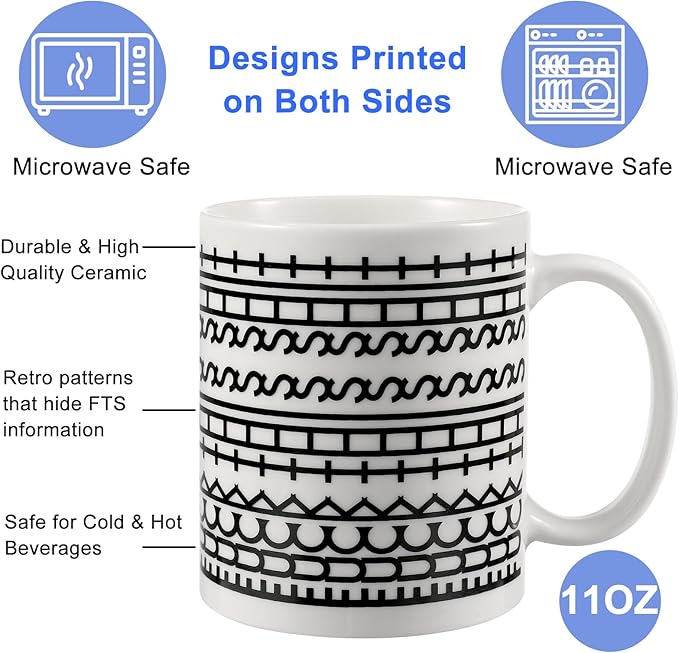 Birthday Gifts for Women，Funny Gag Gifts for Men, Hidden Message Ceramic Coffee Mug, White Elephant Gifts, Unique Office Prank Gag Gifts for Coworkers Coffee Lover