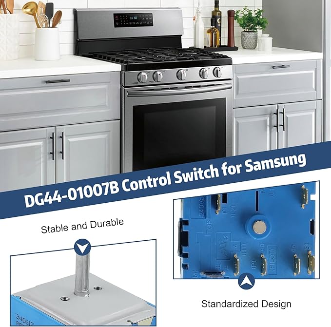 DG44-01007B PER001-13 T DG44-01007A Triple Burner Switch, For Samsung Infinite Switch, Replace For Dg44-01007b, Dg44-01007a, 160817, Per001-13 T Per001-03 T For Samsung Stove Replacement Part