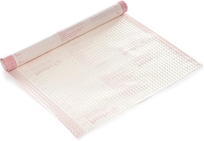 Con-Tact Brand Creative Clear Covering, Versatile and Self-Adhesive Shelf Liner, Semi-Transparent Privacy Film, Protective Clear Vinyl, 18'' x 50', Frosty Diamonds