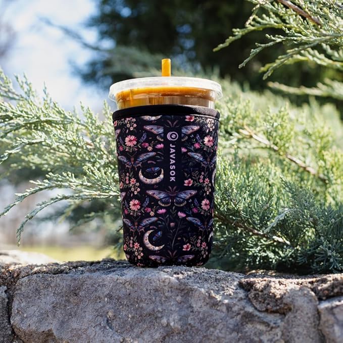 Sok It JavaSok Iced Coffee & Cold Soda Insulated Neoprene Cup Sleeve (Into the Night, Medium: 22-28oz)