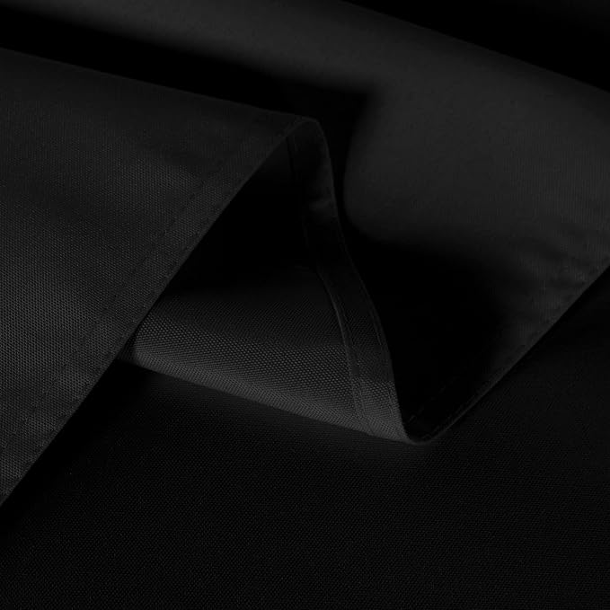 sancua 2 Pack Black Tablecloth 54 x 78 Inch, Rectangle 4 Feet Table Cloth - Stain and Wrinkle Resistant Washable Polyester Table Cover for Dining Tables, Buffet Parties and Camping