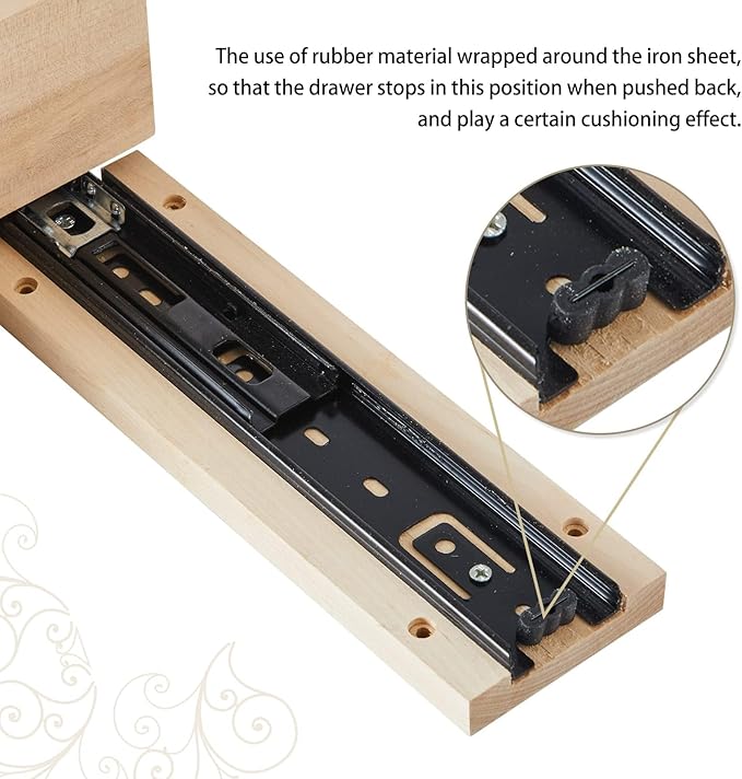 Kitchen Cabinet Organizer, Fully Assembled Drawer Wood Pull Out Tray Drawer Box Cabinet Slide Out Shelve, Wooden Pull-Out Shelf (W9''×D10''×H3'')