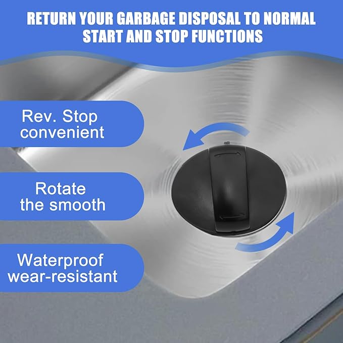 Garbage Disposal Stopper 75257 Magnetic Stopper, for Insin-kerator Garbage Disposal Parts,Turn Cover Control Disposer On and Off