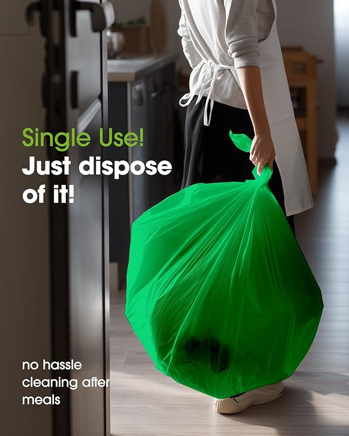 Pureegg Plastic Table Cloth Disposable 10 Pack, 54 x 108 Inch Table Cloths, St Patricks Day, Christmas Decorations, Tablecloths, Rectangle, Forest, Plastic Cover, Leakproof & Sturdy, Green