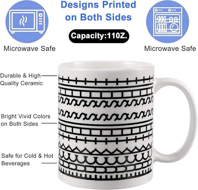 Birthday Gifts for Women，Funny Gag Gifts for Men, Hidden Message Ceramic Coffee Mug, White Elephant Gifts, Unique Office Prank Gag Gifts for Coworkers Coffee Lover