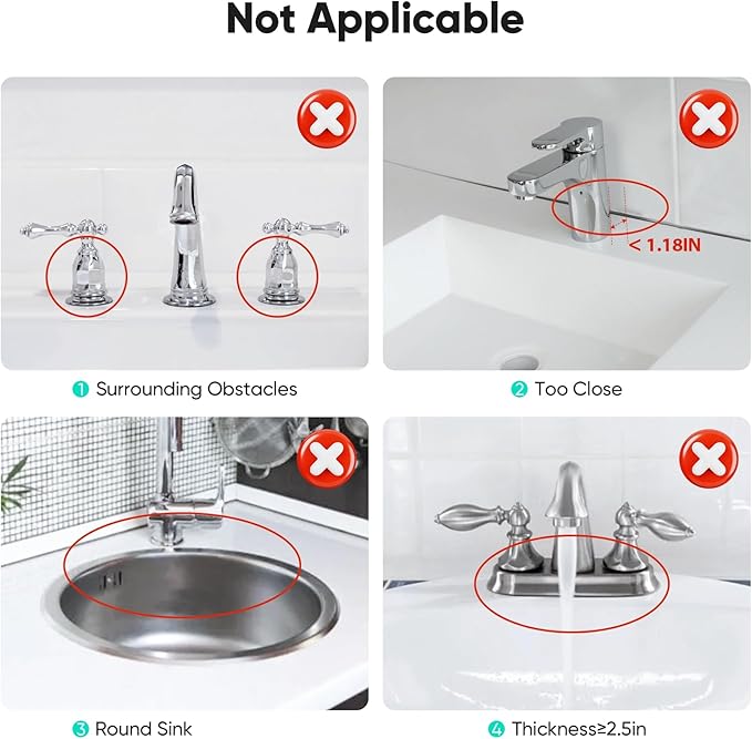 17.7'' Faucet Mat for Kitchen Sink [5°Slope Fast Self-draining] Kitchen Sink Splash Guard Silicone Kitchen Sink Faucet Mat Splash Guard for Kitchen Sink Area Tidy Splash Faucet Guard Draining Mat