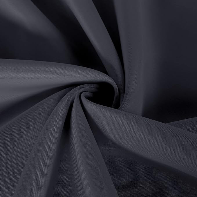 sancua 2 Pack Dark Grey Tablecloth 60 x 84 Inch, Rectangle 4 Feet Table Cloth - Stain and Wrinkle Resistant Washable Polyester Table Cover for Dining Tables, Buffet Parties and Camping