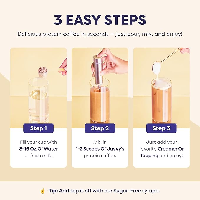 Sugar Cookie Protein Iced Coffee - Premium Whey Protein & Instant Iced Coffees - 100% Natural Cold Brew - Zero Artificial Flavors & Sweeteners, 80 mg Caffeine, No Added Sugar, 20 Servings