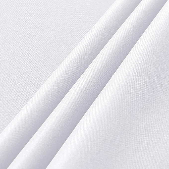 sancua 2 Pack White Tablecloth 54 x 54 Inch, Stain and Wrinkle Resistant Square Table Cloth - Washable Polyester Table Cover for Dining Tables, Buffet Parties and Camping