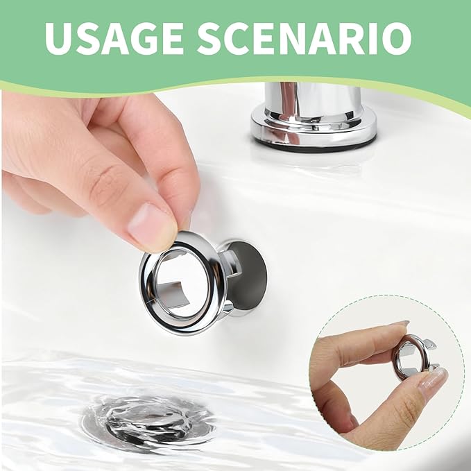 10pcs Sink and Basin Overflow Ring Hollow Cover, Universal Bathroom Vanity Sink Overflow Hole Insert Cap, Plastic Drain Trim Ring for Kitchen Bathroom Ceramic Replacement Parts