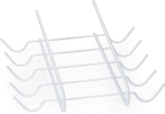 Ybmhome 2226vc 10 Hook Under Shelf Mug Cup Holder Rack, White