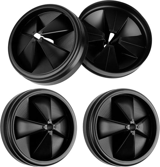 4 Pack 3 3/8" Garbage Disposal Splash Guard Silicone Sink Baffle QCB-AM for InSinkErator Evolution Series and Moen Models, Noise Reduction Leak-Proof Drain Plug