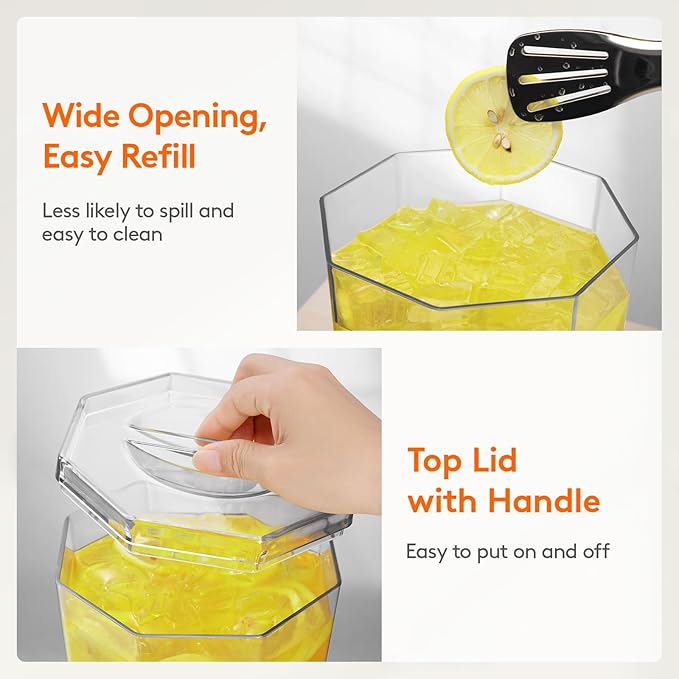 Lifewit 1.6 Gallon Drink Dispenser for Parties, 6L Plastic Beverage Container with Stand for Juice/Tea/Soda & Lemonade, Clear Water Pitcher with Spigot for Mimosa Bar Hosting 39 x 16 cm/15x6"