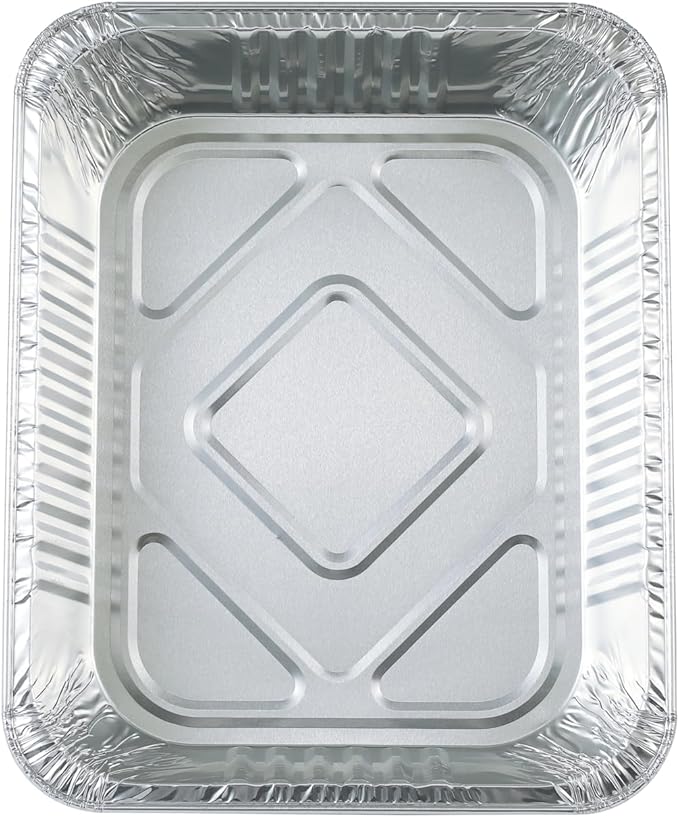 Waytiffer Aluminum Pans 9x13 Disposable Foil Pans (10 Pack) Half Size Deep Steam Table Pans Extra Thick for Baking, Cooking, Roasting, Heating, Serving & Lining Steam-Table Trays