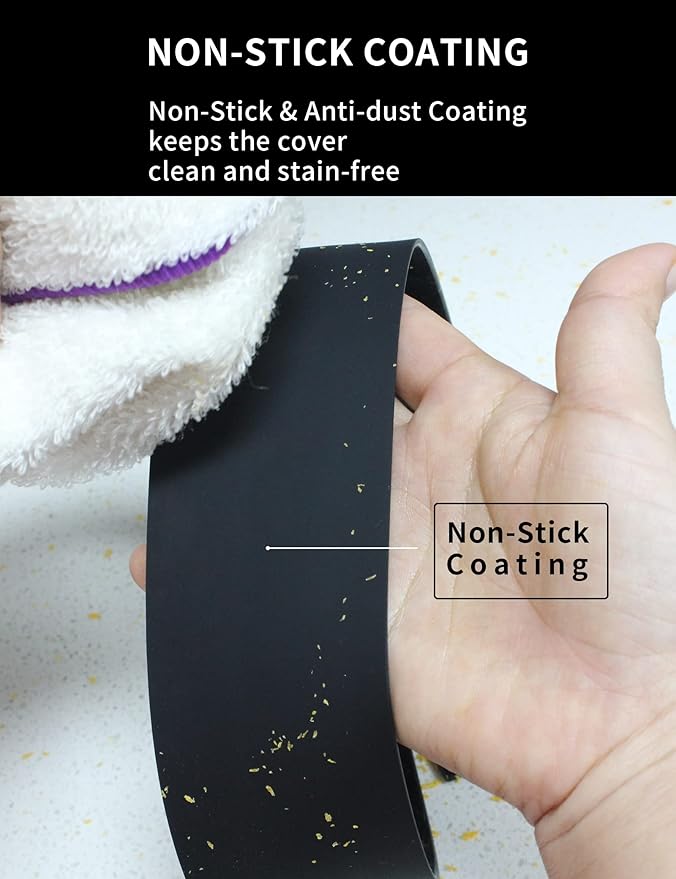 Donpearl 30 inch Black Stove Gap Covers (2 Pack), Silicone Gap Filler for Stove and Counter, Oven Edge Side Gap Guards, Kitchen Range Crumb Catcher Strips between Stovetop and Countertop