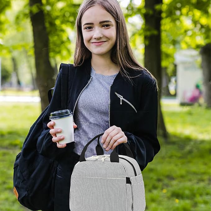 Bluboon Lunch Box for Women Men Cute Lunch Bag Reusable Insulated Lunch Bags Large Capacity Lunchbox Cooler for Work Picnic or Travel