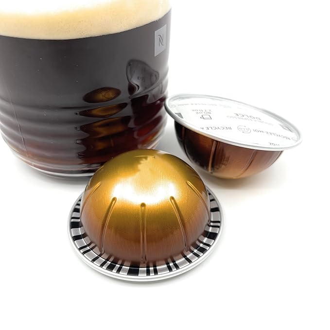 Double Espresso Dolce Coffee Pods, 80ml / 2.7 Ounce, 10-Capsules Pods, Pack of 1 (10, Dolce)